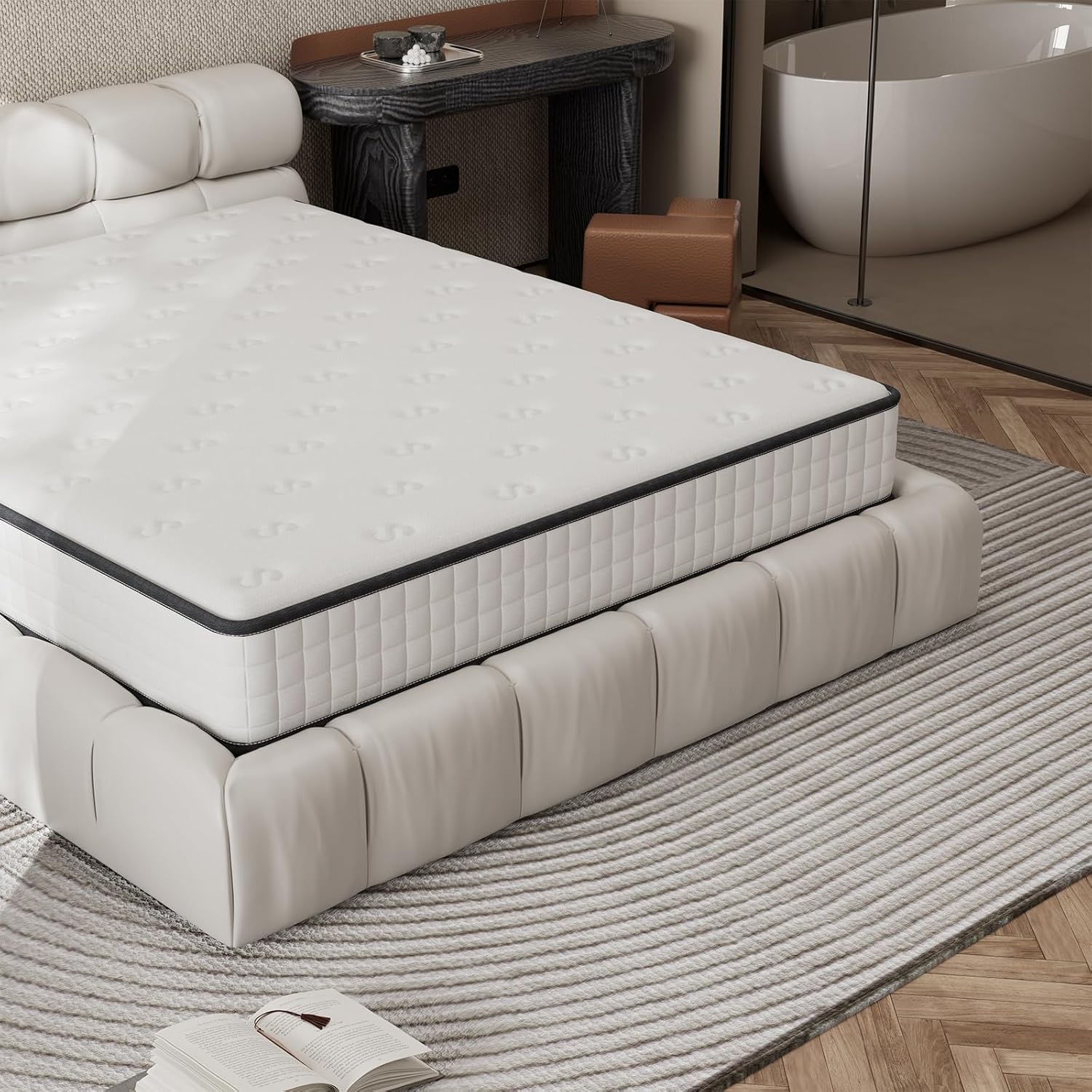Matelas DEWINNER 160x200 mémoire de forme 25cm - 7 zones ergonomiques