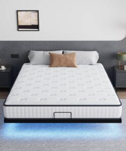 Matelas DEWINNER 140x190 Mousse Mémoire de Forme 20cm | Anti-Transpiration | Réversible