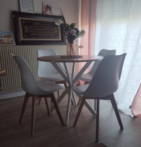 Chaises Scandinave Lot de 6 Noir - Bois Hêtre Massif | Confort Ergonomique Premium  | DEWINNER photo review