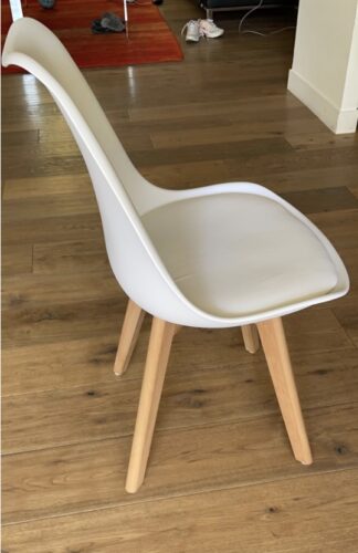 Chaises Scandinave Lot de 6 Noir - Bois Hêtre Massif | Confort Ergonomique Premium  | DEWINNER photo review