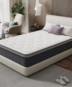 Matelas 80x190 DEWINNER Ressorts Ensachés + Mémoire Forme